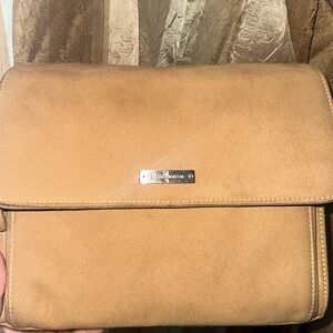 Vintage suede, Liz Claiborne Crossbody multiple pockets (shows sign of wear)